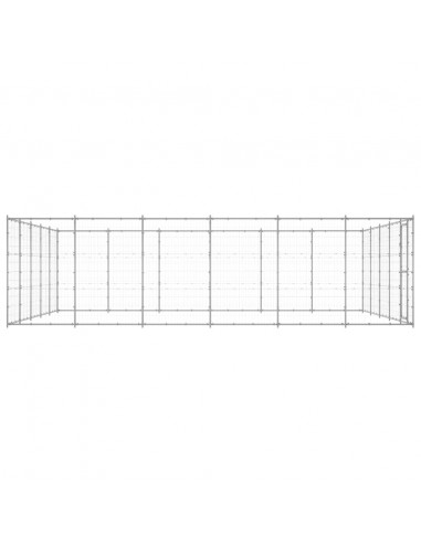Gabbia per Cani da Esterno in Acciaio Zincato 36,3 m²