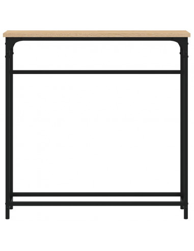 Tavolino Consolle Rovere Sonoma 75x19,5x75 cm Legno Multistrato
