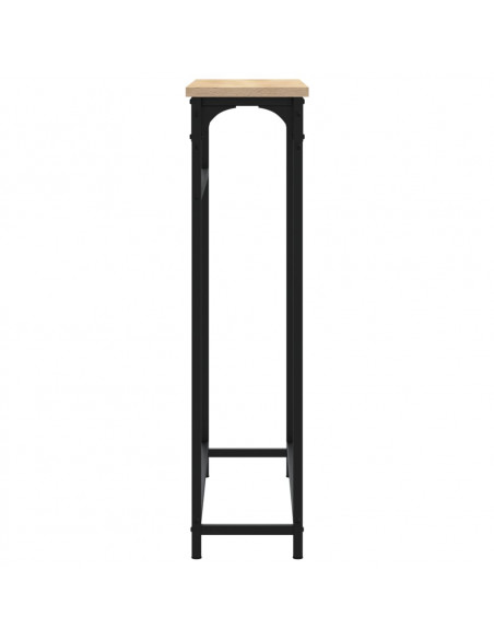 Tavolino Consolle Rovere Sonoma 75x19,5x75 cm Legno Multistrato