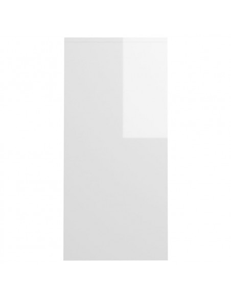 Scrivania Portatile Bianco Lucido 102,5x35x75 cm Multistrato