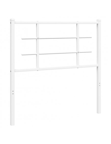 Testiera in Metallo Bianco 100 cm