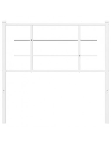 Testiera in Metallo Bianco 100 cm