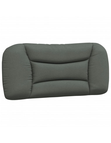 Letto con Materasso Grigio Scuro 90x200 cm in Tessuto