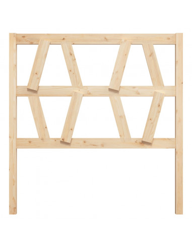 Testiera per Letto 81x4x100 cm in Legno Massello di Pino