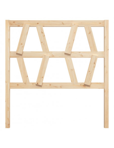 Testiera per Letto 81x4x100 cm in Legno Massello di Pino