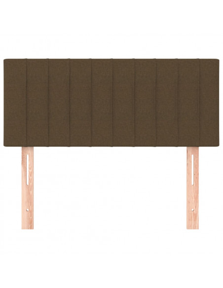 Testiera Marrone Scuro 80x5x78/88 cm in Tessuto