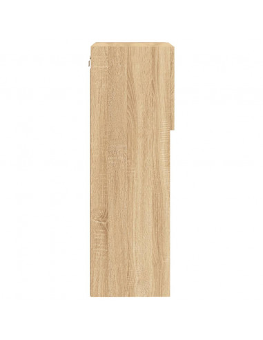 Mobile TV con Luci LED Rovere Sonoma 40,5x30x90 cm