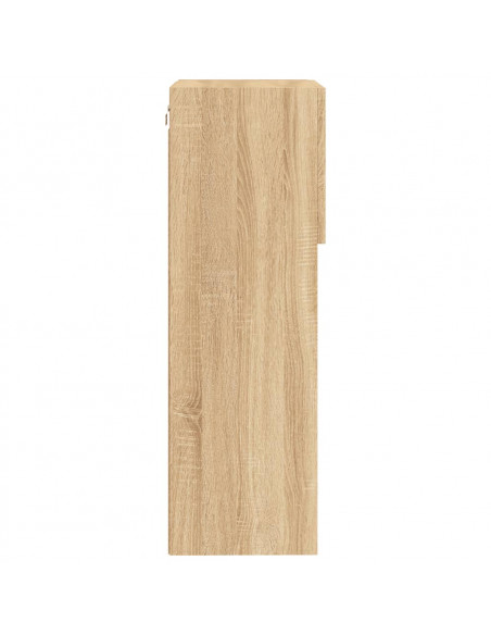 Mobile TV con Luci LED Rovere Sonoma 40,5x30x90 cm