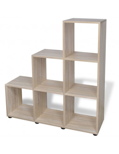 Libreria Scalare / Scaffale Espositore 107 cm Rovere