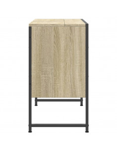 Mobile Lavabo Bagno Rovere Sonoma 60x30x60 cm Legno Multistrato 2