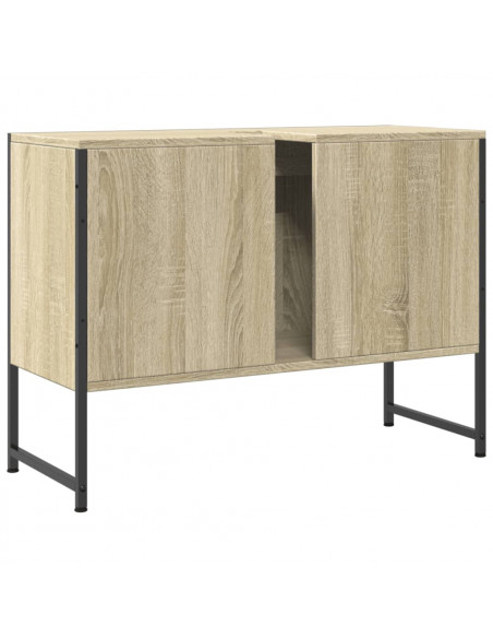 Mobile Lavabo Bagno Rovere Sonoma 60x30x60 cm Legno Multistrato