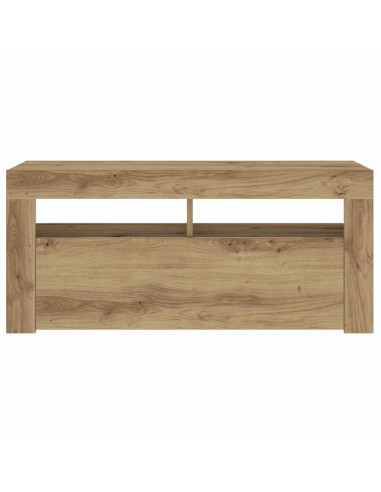 Mobile Porta TV con LED Artigianale 90x35x40 cm Multistrato