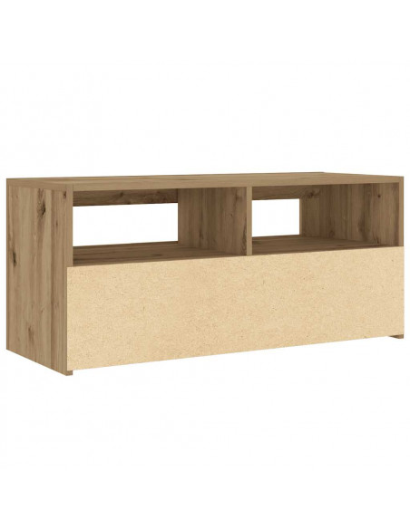 Mobile Porta TV con LED Artigianale 90x35x40 cm Multistrato