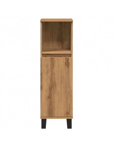 Armadietto da Bagno Rovere Artigianale 30x30x100 cm Truciolato