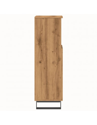 Armadietto da Bagno Rovere Artigianale 30x30x100 cm Truciolato