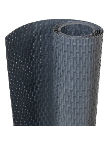 Paravento da Balcone Antracite 300x90 cm in Polyrattan