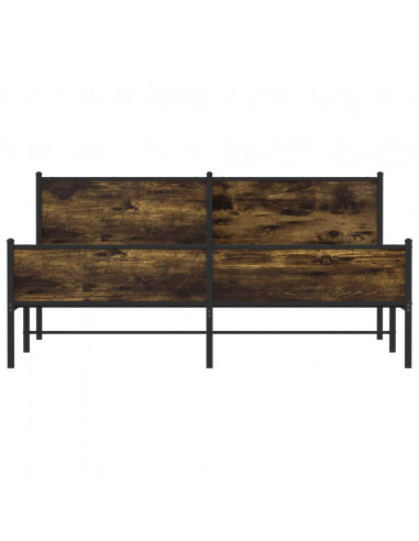 Giroletto senza Materaso in Metallo Rovere Fumo 183x213 cm