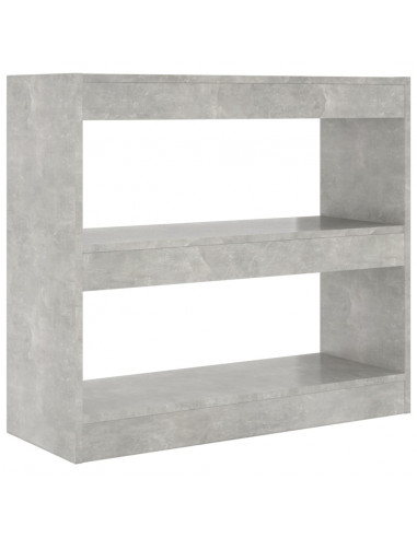 Libreria/Divisorio Grigio Cemento 80x30x72 cm