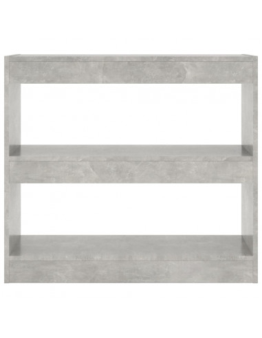 Libreria/Divisorio Grigio Cemento 80x30x72 cm