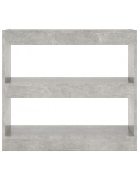 Libreria/Divisorio Grigio Cemento 80x30x72 cm