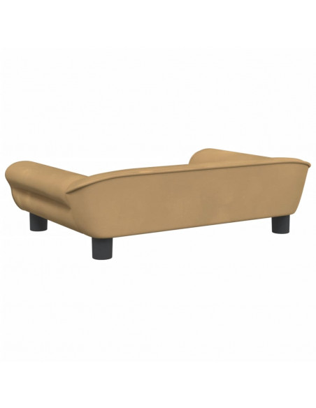 Lettino per Cani Marrone 70x48x22 cm in Velluto