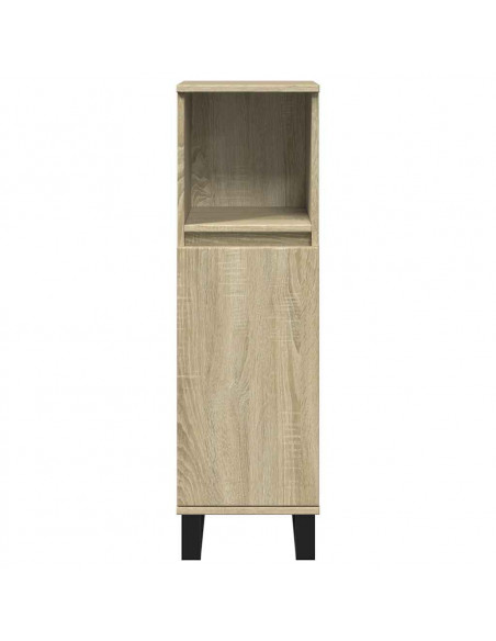 Set Mobili da Bagno 3 pz Rovere Sonoma in Legno Multistrato