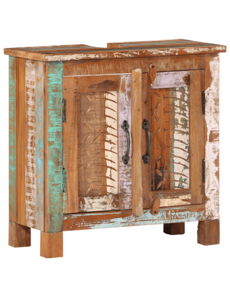 Set Mobili da Bagno 4 pz in Legno Massello di Recupero