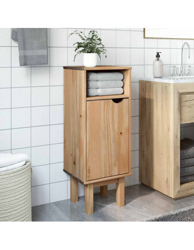 Mobile da Bagno OTTA 35x30x90 cm in Legno Massello di Pino