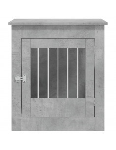 Gabbia Cani Arredamento Grigio Cemento 64,5x80x71cm Multistrato 2