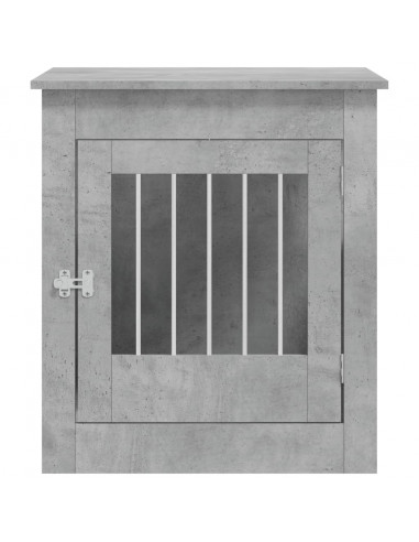 Gabbia Cani Arredamento Grigio Cemento 64,5x80x71cm Multistrato
