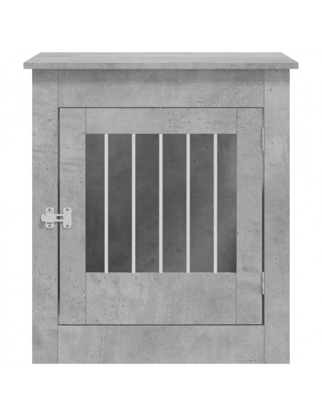 Gabbia Cani Arredamento Grigio Cemento 64,5x80x71cm Multistrato