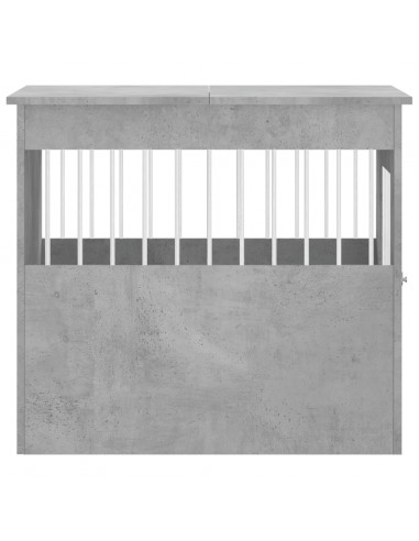 Gabbia Cani Arredamento Grigio Cemento 64,5x80x71cm Multistrato