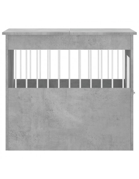 Gabbia Cani Arredamento Grigio Cemento 64,5x80x71cm Multistrato