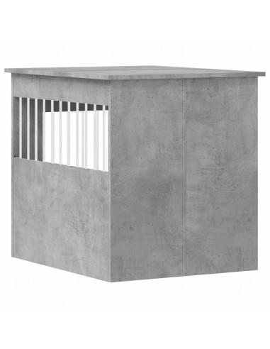 Gabbia Cani Arredamento Grigio Cemento 64,5x80x71cm Multistrato