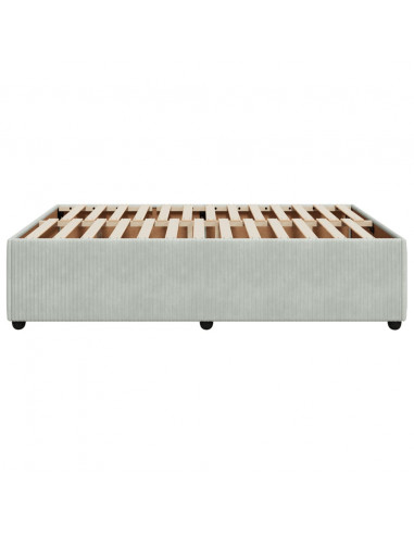 Giroletto Grigio Chiaro 160x200 cm in Velluto