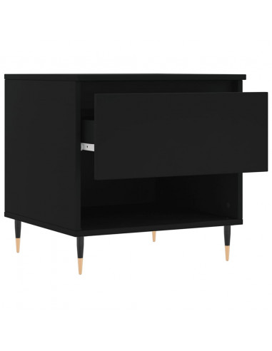 Tavolini da Salotto 2 pz Neri 50x46x50 cm in Legno Multistrato