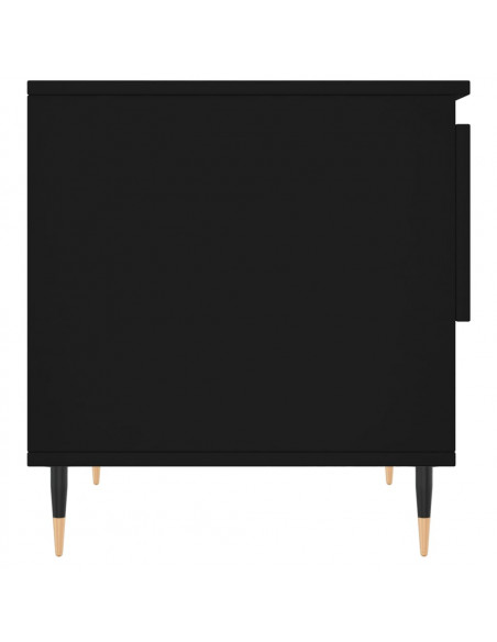Tavolini da Salotto 2 pz Neri 50x46x50 cm in Legno Multistrato