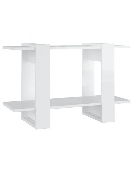 Libreria/Divisorio Bianco Lucido 80x30x51 cm