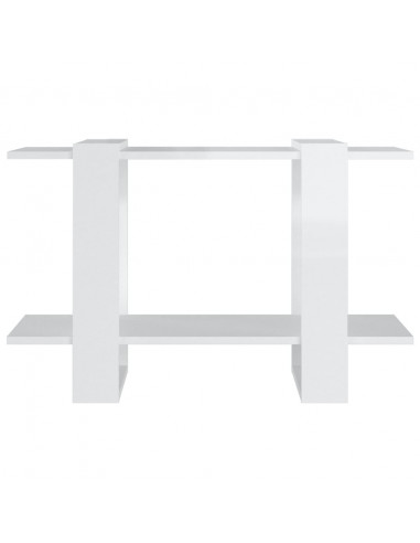 Libreria/Divisorio Bianco Lucido 80x30x51 cm