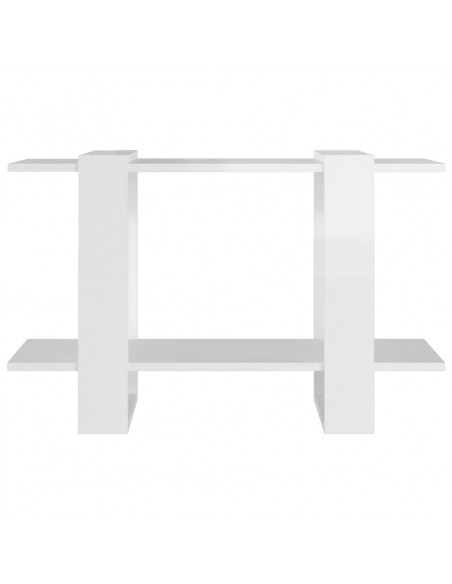 Libreria/Divisorio Bianco Lucido 80x30x51 cm