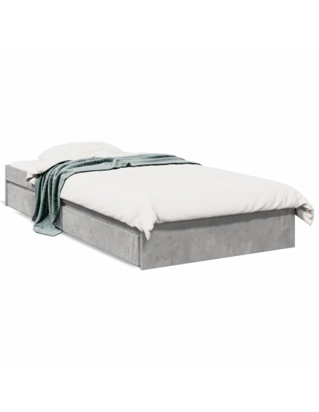 Giroletto Cassetti Grigio Cemento 75x190 cm Legno Multistrato