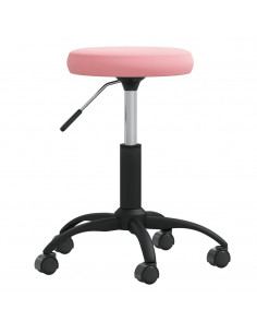 Sgabello da Massaggio in Velluto Rosa 2