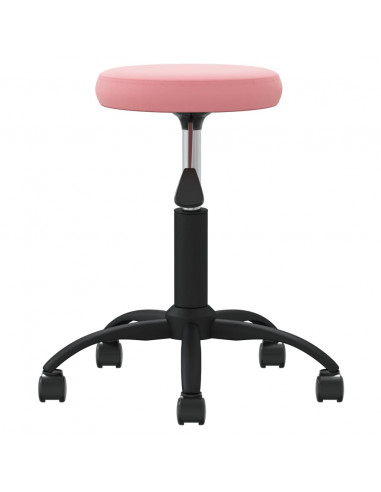 Sgabello da Massaggio in Velluto Rosa