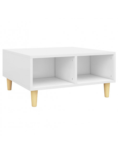 Tavolino da Salotto Bianco 60x60x30 cm in Legno Multistrato