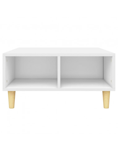 Tavolino da Salotto Bianco 60x60x30 cm in Legno Multistrato