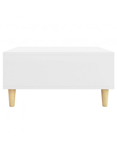 Tavolino da Salotto Bianco 60x60x30 cm in Legno Multistrato