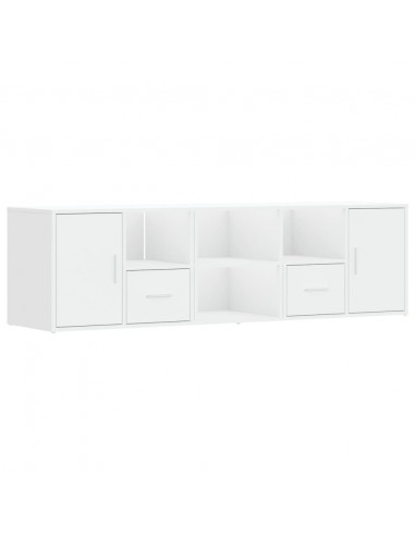 Mobile Angolare Bianco 160x40x45 cm in Truciolato