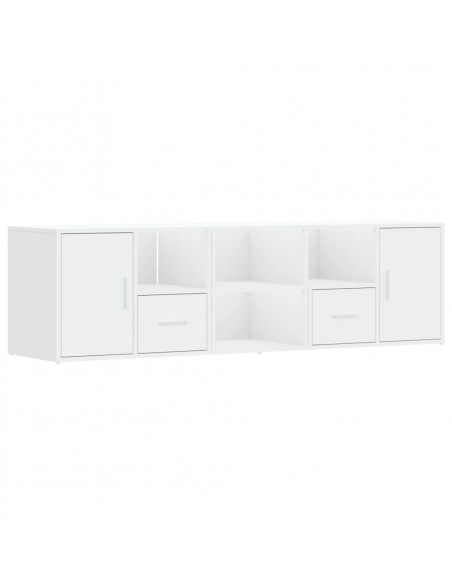 Mobile Angolare Bianco 160x40x45 cm in Truciolato