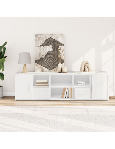 Mobile Angolare Bianco 160x40x45 cm in Truciolato