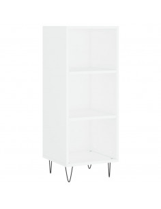 Credenza Bianca 34,5x32,5x90 cm in Legno Multistrato 2